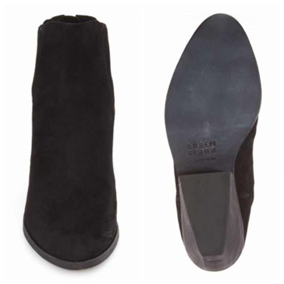NWT Eileen Fisher Black Peer Bootie NIB 6.5, 8.5 - Picture 6 of 8